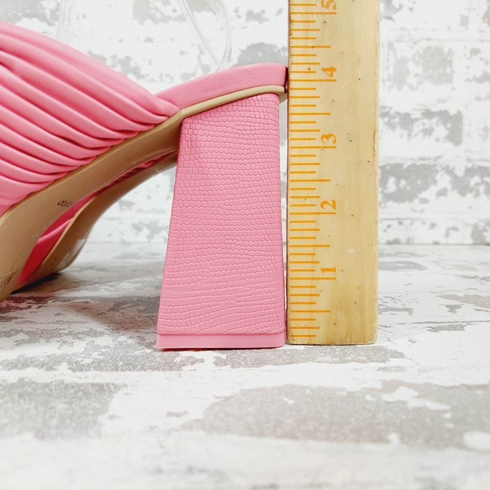 NEW Dolce Vita Women's Emeley Pink Slip-On Double Band Dress Sandals W200 - Picture 2 of 12